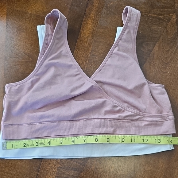 Auden Pink and White Intimates Set Nursing Bras - Picture 5 of 6